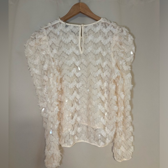 SANS SOUCI Sequin Long Sleeves Top - Picture 5 of 6